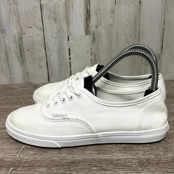 Vans Authentic Unisex Canvas Skateboarding Sneakers White Mens 5/Women's 6.5 - Picture 3 of 5